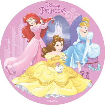 Produktbild von Jedlý dort Topper Disney Princezny Cake Topper dort dekorace Popelka, průměr kruhu :20 cm, motiv:Princezna č. 3