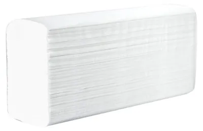 Produktbild von 3750 Blatt Falthantuchpapier Handtuchpapier 2-lagig Z-Falz 20,6 x 24 cm hochweiß