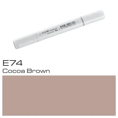 Zdjęcie produktu dla COPIC Sketch dwustronny pędzel i dłuto, E74 brąz kakaowy