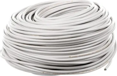 Imagen del producto de Cable de instalación H03VV-F (OMY) de 3 x 0,75 mm², color amarillo y blanco, bobina de 100 metros