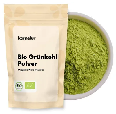 Produktbild von Kamelur Bio Grünkohl Pulver 250 g