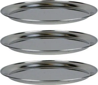 Produktbild von 3 Meeresfrüchteplatten aus Edelstahl Ø 36 cm