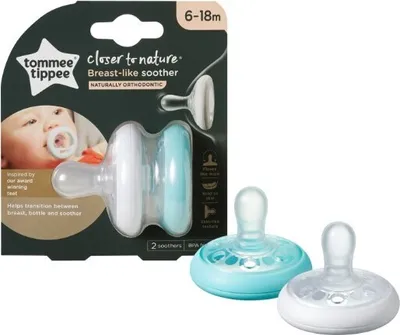 Produktbild von Tommee Tippee, Breast Like, Schnuller 6-18m, 2 Stück