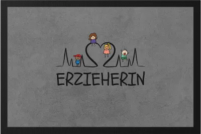 Produktbild von Erzieherin Fußmatte  Geschenk Erzieherin Tagesmutter Kindergarten Dankeschön Abschiedsgeschenk