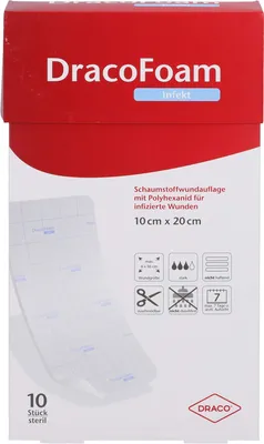 Image de DracoFoam Infekt Pansement en mousse pour plaies infectées, 10 pc VER