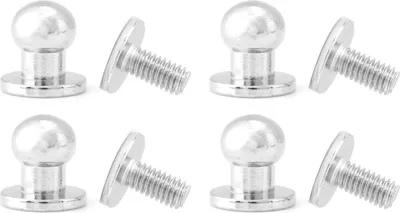 Image de Rivets en cuivre Accessoires en cuir Argent 8 * 6mm Haute qualité G��rille de sac