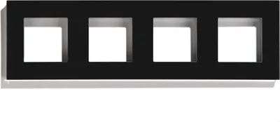 Produktbild von BLACK 4-Feld-Glasrahmen für RTX SH-System