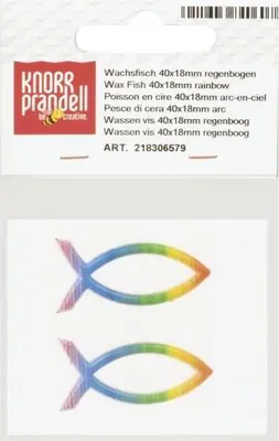Produktbild von KNORR PRANDELL 218306579 Wachsfisch 40 x 18 mm regenbogen