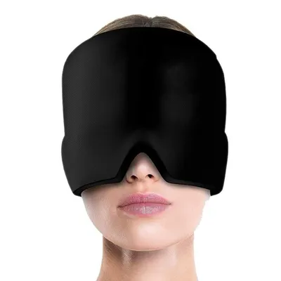 Produktbild von Augenmaske, kühlende feste Gel-Augenmaske, 3D-Kühlmaske gegen Migräne, Kopfschmerzen, Schwellungen, Augenermüdung, Augenringe, Nebenhöhlenschmerzen
