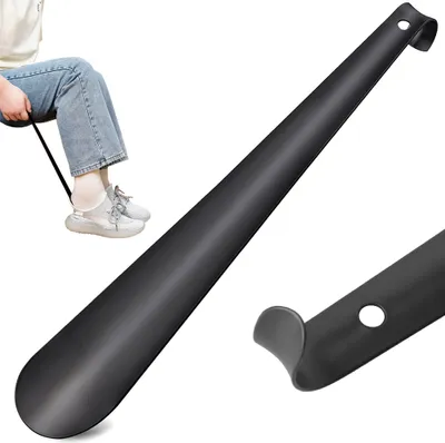 Produktbild von Verk 01833 Schuhlöffel aus Metall 58 cm schwarz