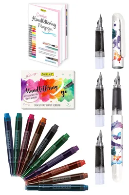 Immagine prodotto di Set per calligrafia con penna a pennino e vernice aggiuntiva