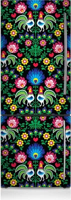 Produktbild von Dekoration Kühlschrank Aufkleber Magnete Küche Kühlschrankmagnete 60x205 cm - Volkskunst