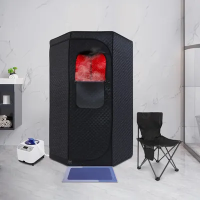 Produktbild von Tragbare Dampfsauna - Indoor Sauna-Set - Dampfgenerator 3 l - Einstellbare Heizung - Leistung 1350 W - Spannung 100–240 V