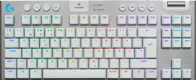 Image de Logitech G G915 X LIGHTSPEED keyboard Gaming USB + RF Wireless + Bluetooth QWERTY Nordic White