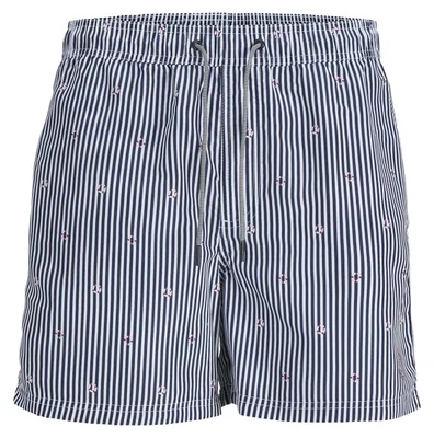 Produktbild von Jack And Jones - Badeshorts für Herren, gewebter Stoff, Regulär GT14026 (XS) (Marineblau)