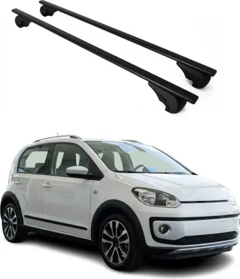 Image de Barres de toit Transversales pour VW UP 2011-2024 Fer Noir