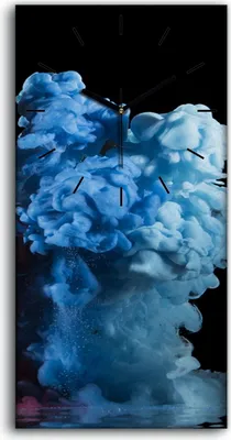 Produktbild von Wanduhr Uhr Wandbild Leinwand Geräuschlos 30x60 Malerei Abstrakte Kunst Bunt - schwarze Hände