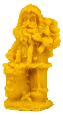 Image de Bougie "Mikołaj 2". Fabriquée à 100% à partir de cire d'abeille naturelle