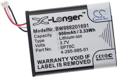 Produktbild von vhbw Akku kompatibel mit Sony PSP E1008, E1004, E1002, E1000, E1003 Spielekonsole (900 mAh, 3,7 V, Li-Ion)