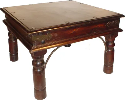 Produktbild von Kolonial Kaffeetisch in 6 Größen (Bausatz), Braun, Holz, Größe: 45*45 cm