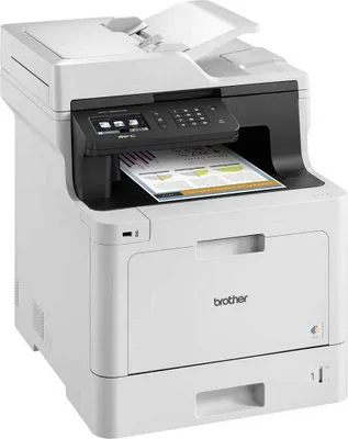 Immagine prodotto di Stampante multifunzione laser a colori Brother MFC-L8690CDW (formato A4, 4 funzioni: stampante, fotocopiatrice, scanner, fax, connessioni USB e WLAN, stampa fronte/retro)