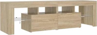 Produktbild von vidaXL TV-Schrank mit LED-Beleuchtung Sonoma-Eiche 140x36,5x40 cm