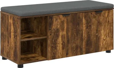 Zdjęcie produktu dla Ławka w przedpokoju z poduszką Dąb Wędzony 100 x 38 x 46 cm