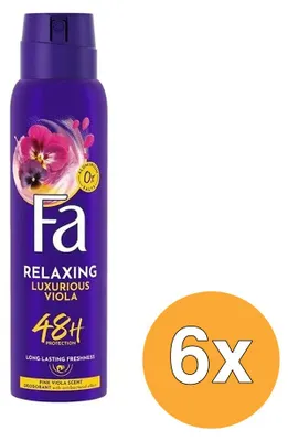 Immagine prodotto di 6 deodoranti spray Fa "Luxurious Moments" (150 ml)