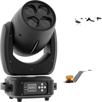 Produktbild von Strahlbeweglicher Kopflicht, Stromversorgung, 540° Schwenkbereich, 270° Neigungsbereich, 4x40w, EU-Stecker