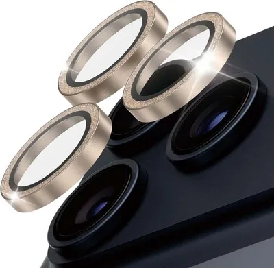 Produktbild von PanzerGlass Hoops Glitter gehärtetes Glas Displayschutz für iPhone 17 Pro, 17 Pro Max, 16 Pro, 16 Pro Max - golden