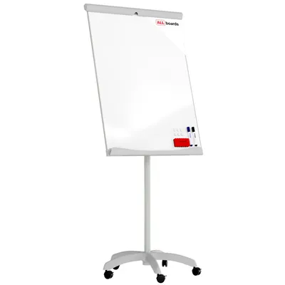 Immagine prodotto di Lavagna a fogli mobili magnetica su rotelle 100x70cm