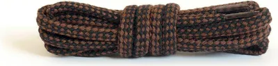 Produktbild von Runde Schnürsenkel - 120 cm Braun/Schwarz