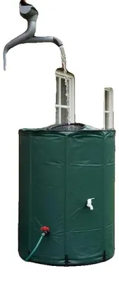Obrázek produktu pro Nádrž na dešťovou vodu, skládací design, vysoce kvalitní PVC, rozměry 100 x 100 cm