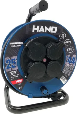 Produktbild von Kabeltrommel HAND PRO 25m 4x Steckdosen 230V IP44 H05RN-F 3x1,5 mm²