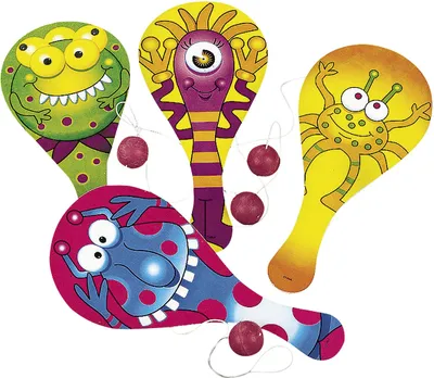 Produktbild von Monster Ballspiel Geschicklichkeitsspiel Mitgebsel 12 Stück