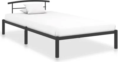 Produktbild von Bettgestell Schwarz Metall 90x200 cm