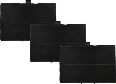 Produktbild von vhbw 3x Aktivkohlefilter kompatibel mit Siemens LC28BH542, LC68KD542/03, LC66BB530, LC21BD552, F98BC540/01 Dunstabzugshaube - 31,5 x 21,5 x 2,3 cm