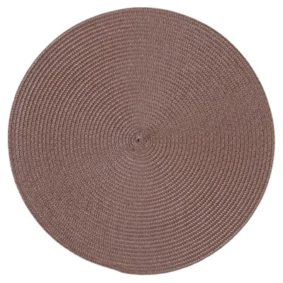 Produktbild von Platzset Polypro Schoko rund ca. 35 cm Ø abwaschbar Tischset Platzdeckchen