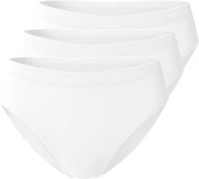 Produktbild von Yenita® 3er Set Slips Microfaser  Bikinislip M/L weiss