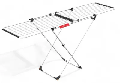Obrázek produktu pro Sušák na prádlo z lakované oceli, roztažitelný až na délku 209 cm, s 22 metry prostoru na sušení prádla