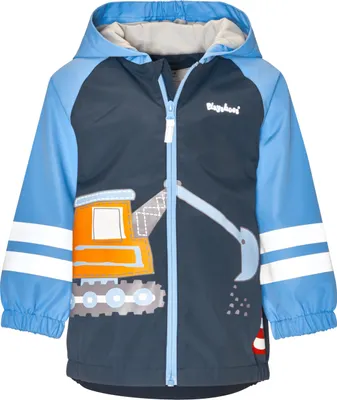 Produktbild von Playshoes Unisex Kinder Regenjacke Marine Baustelle 80