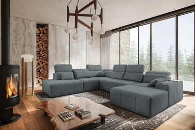 Produktbild von Kaiser Möbel Ecksofa multifunktional Mindy X, Stoff Quelle Dunkelgrau Rechts