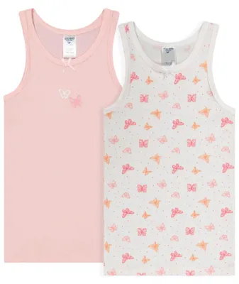 Produktbild von SALT AND PEPPER BY KIDS PARK Mädchen Singlet 2er Set mit Schmetterling Motiv Unt