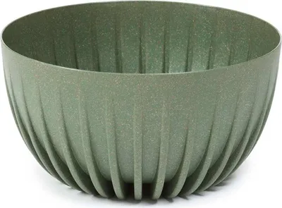 Produktbild von HowHomely Blumentopf Rund 14 cm Höhe, Pflanzkübel, Grün Übertopf für garten balkon