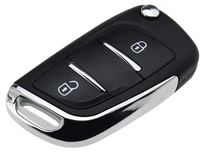 Produktbild von OTOTEC 2 Tasten Fernbedienung Klappschlüssel Gehäuse Reparatur Kit HU83 Schlüsselrohling CE0536 Batteriehalter für Fahrzeug Auto Schlüssel Gehäuse Ersatz