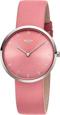 Produktbild von Boccia Damen Armbanduhr 3309-13 Trend Lederband lachsrosa