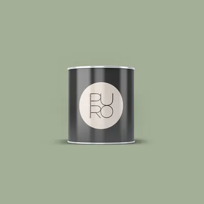 Produktbild von Wandfarbe Grün | PURO Misty Green | Exklusive Innendispersion Hohe Farbintensität | 1 Liter
