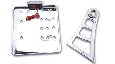 Image de Support de plaque d'immatriculation HeinzBikes HBSKZ-XL-C - Chrome