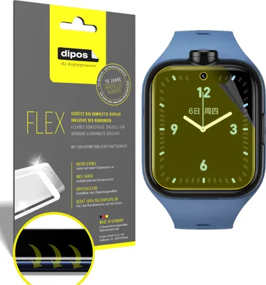Obrázek produktu pro 3x ochranná fólie pro Xiaomi Mi Kids Watch 4, 100% pokrytí displeje, dipos Flex