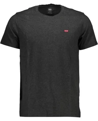 Produktbild von Graues Kurzarm-T-Shirt Herren mit Logo und Rundhals - Stilvoll & Bequem